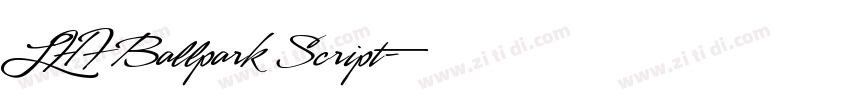 LHF Ballpark Script字体转换